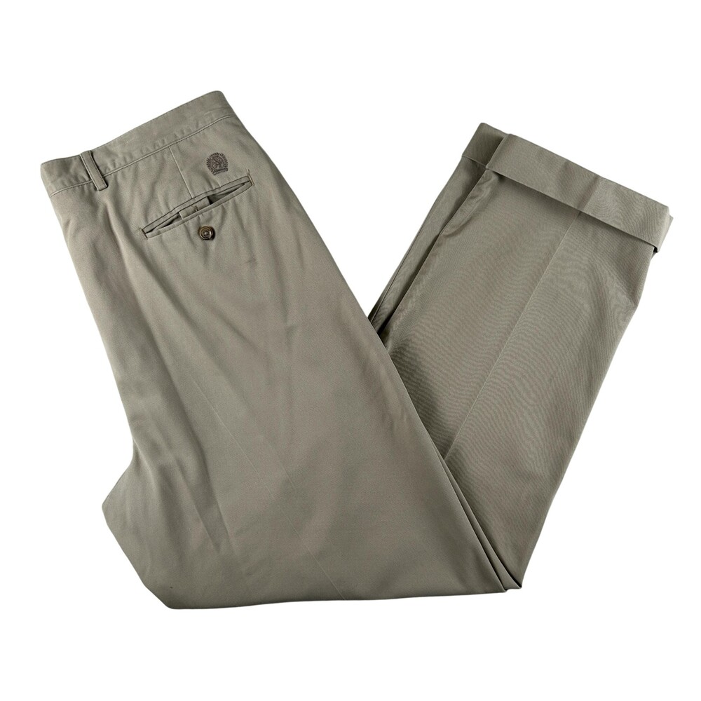 Vintage Tommy Hilfiger Pants Mens 36x30 Pleated Classic Fit Chino Cuffed 90s